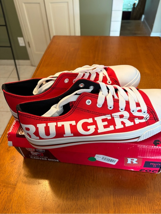 Foco Other - Rutgers Red  Canvas Sneakers with White Laces Foco NWB